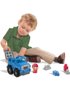 Juego de Construcción Mega Bloks Jeep Pequeño Todo Terreno Azul 2