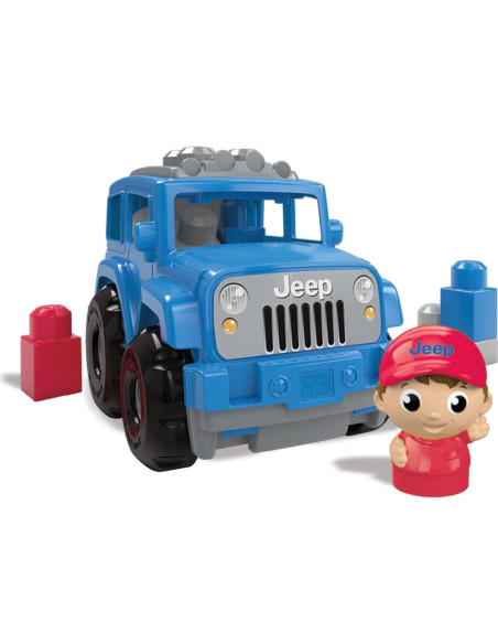 Juego de Construcción Mega Bloks Jeep Pequeño Todo Terreno Azul