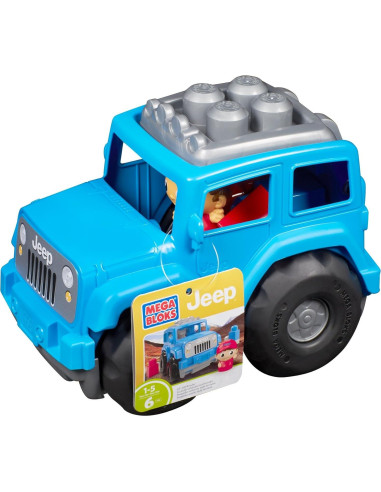 Juego de Construcción Mega Bloks Jeep Pequeño Todo Terreno Azul