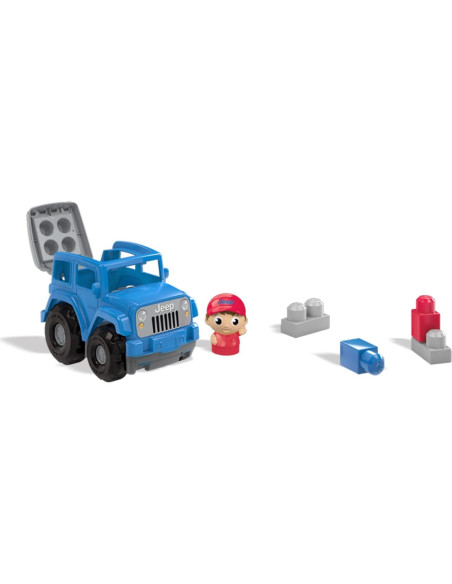Juego de Construcción Mega Bloks Jeep Pequeño Todo Terreno Azul