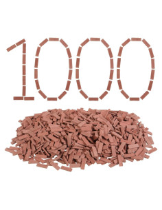 1000 Ladrillos Miniatura Rojos para Manualidades REDUCIO!