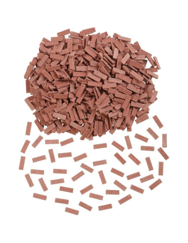 1000 Ladrillos Miniatura Rojos para Manualidades REDUCIO!