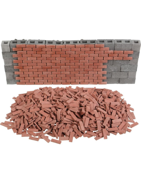1000 Ladrillos Miniatura Rojos para Manualidades REDUCIO!