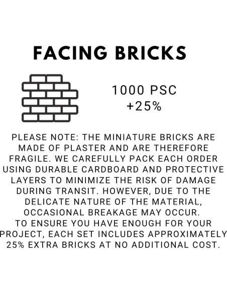 1000 Ladrillos Miniatura Rojos para Manualidades REDUCIO!