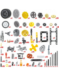 Juego de 854 Piezas Technic Zylopa - Engranajes y Accesorios 2