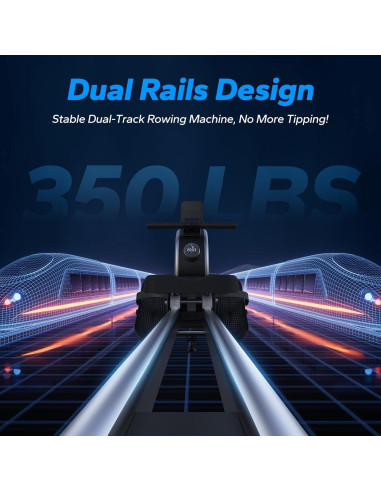 Máquina de Remo MERACH R02B8 Magnética 16 Niveles 159 kg