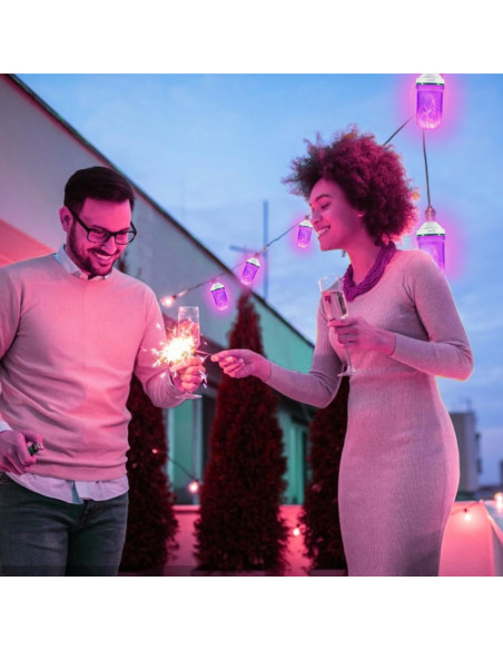 Bombilla LED E26 Yewclls con Efecto Llama 4 Modos 1.8W