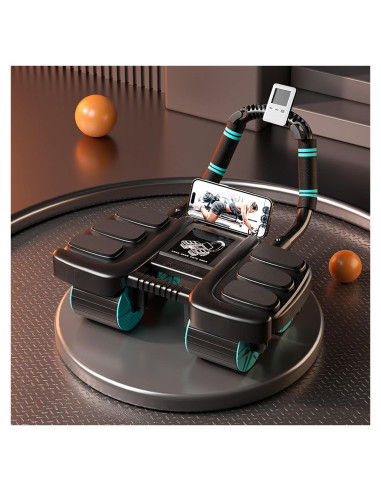 Rueda Abdominal POYIPI 2025 con Soporte para Codos - 4 Ruedas