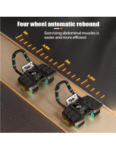 Rueda Abdominal POYIPI 2025 con Soporte para Codos - 4 Ruedas 2
