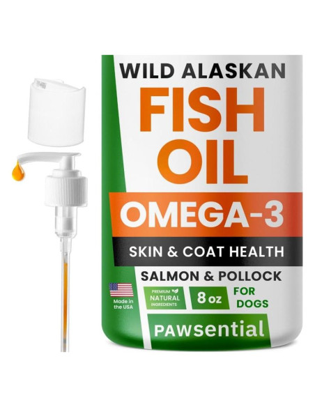 Aceite de Pescado Pawsential 236.6 ml - Omega 3 para Mascotas