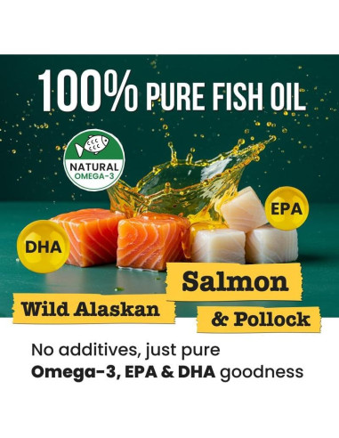 Aceite de Pescado Pawsential 236.6 ml - Omega 3 para Mascotas