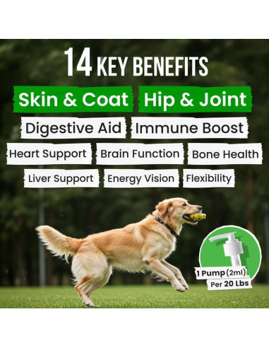 Aceite de Pescado Pawsential 236.6 ml - Omega 3 para Mascotas