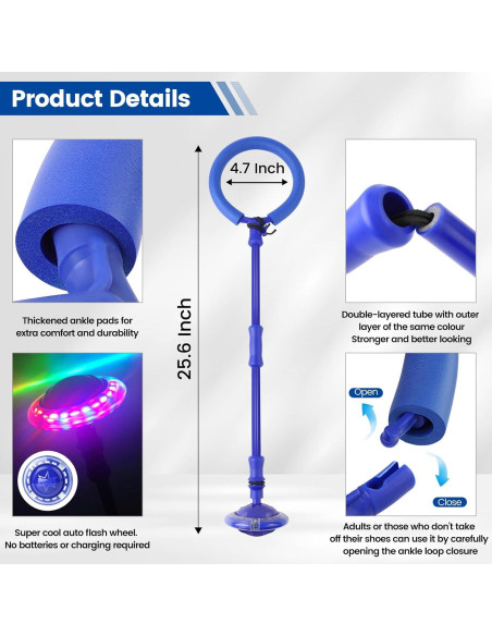 Pelota Saltarina Colorida con Luces - Juguete Fitness Niños 6+