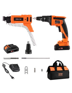 Pistola de Tornillos VEVOR para Paneles de Yeso 20V 4200RPM