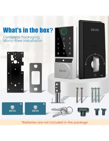 Cerradura Inteligente Devo G2 Huella Dactilar Bluetooth IP54