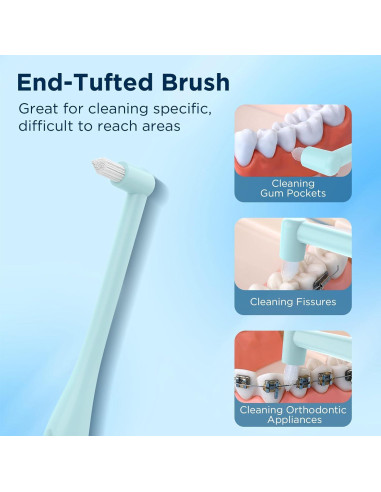 Cepillo de Dientes End Tuft Fremouth para Frenos - 6 Unidades