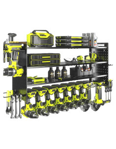 Organizador de Herramientas Eléctricas KAFAHOM Montaje en Pared 4 Estantes