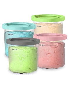 4 Tazas Ninja Creami 16oz Psasrm Aisladas Reutilizables