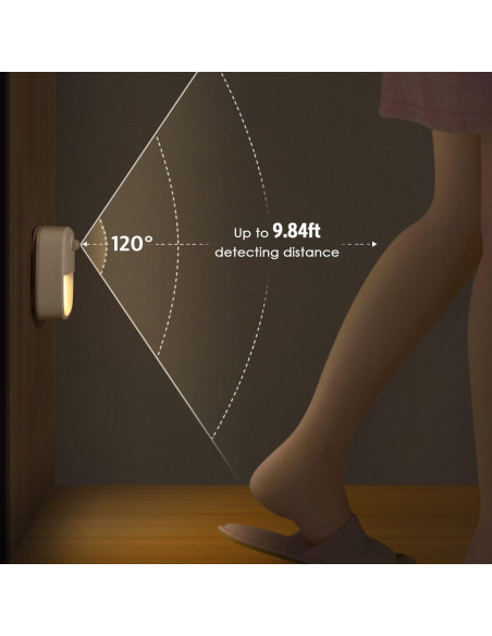 Luz Nocturna LED AMIR con Sensor de Movimiento - Paquete de 3