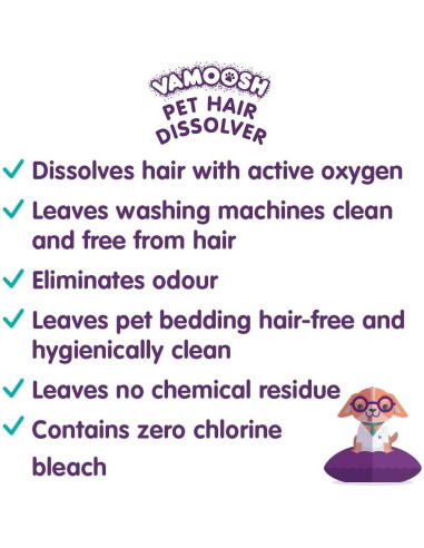 Disolvente de Pelo de Mascota Vamoosh - 3 Sobres 100g