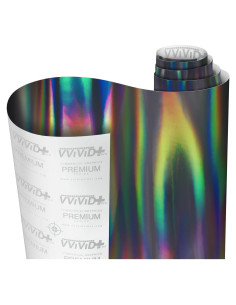 Vinilo Adhesivo VViViD Holográfico Negro Chrome 30.48x152.4cm