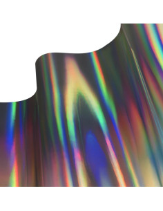 Vinilo Adhesivo VViViD Holográfico Negro Chrome 30.48x152.4cm 2