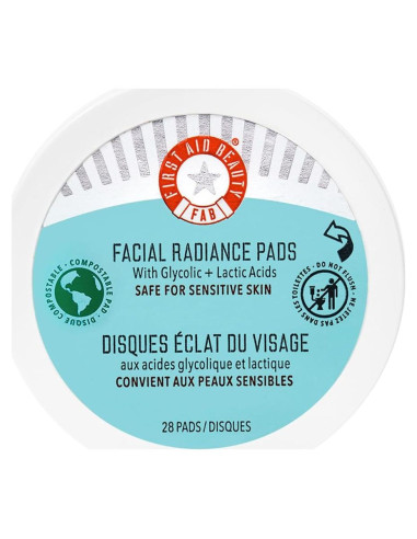 Almohadillas Exfoliantes Faciales First Aid Beauty 28 Unidades