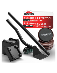 Deslizadores de Muebles X-Protector + Elevador 4 PCS 10.9 cm
