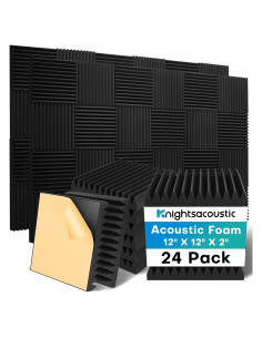 Paneles Acústicos Knightacoustic 24 Piezas 30.48x30.48 cm