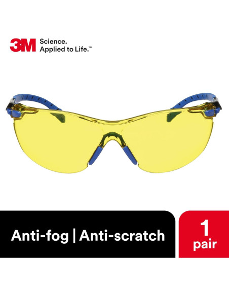Gafas de Seguridad 3M Solus 1000 Lente Ámbar Anti-Niebla Gafas de Seguridad 3M Solus 1000 Lente Ámbar Anti-Niebla