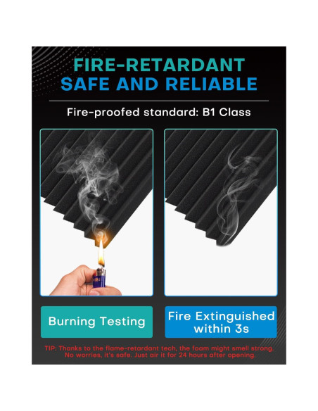 Paneles Acústicos Knightacoustic 24 Piezas 30.48x30.48 cm