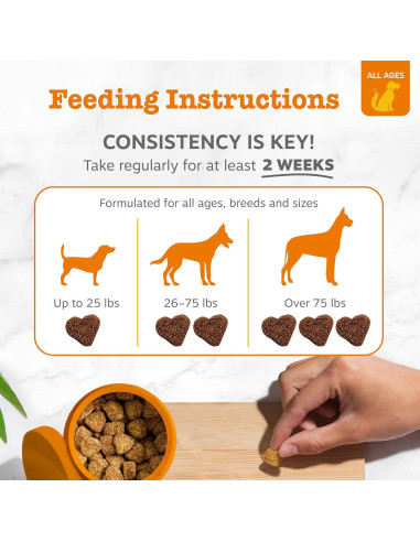 Zesty Paws Suplemento Omega 3 para Perros - 90 Masticables Tocino