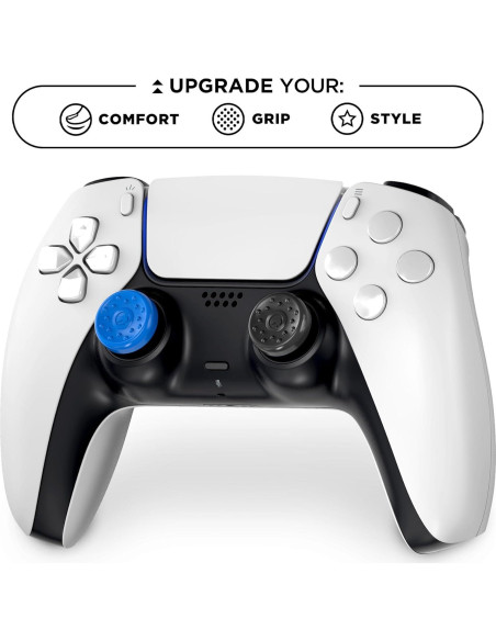 Agarres para Pulgar KontrolFreek PS5/PS4 - 4 Piezas Azul y Negro