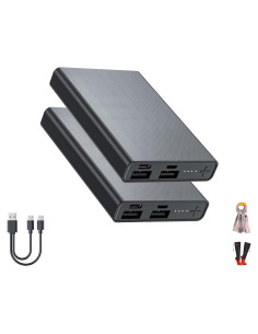 Banco de Poder 5000mAh 2PCS USB-C y USB-A para Ropa Calentada
