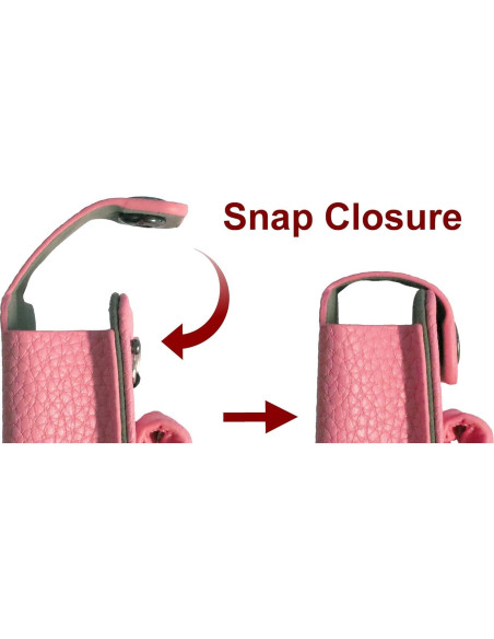 Funda de Cuero Ajustada Medtronic Minimed 630G 640G 650G 670G 770G 780G Rosa