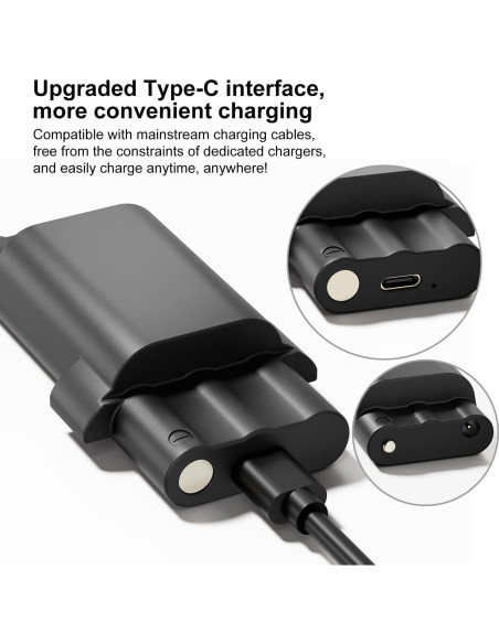 Paquete de 2 Baterías Recargables Litio Brady M210 2400mAh USB-C