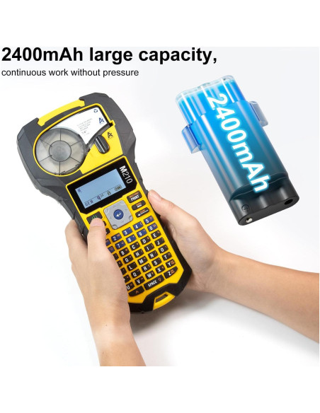 Paquete de 2 Baterías Recargables Litio Brady M210 2400mAh USB-C