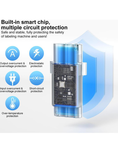 Paquete de 2 Baterías Recargables Litio Brady M210 2400mAh USB-C