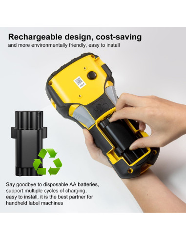 Paquete de 2 Baterías Recargables Litio Brady M210 2400mAh USB-C