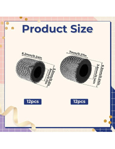 24 Puntas de Estilógrafo Reemplazables Alrhso 5mm y 6mm 2