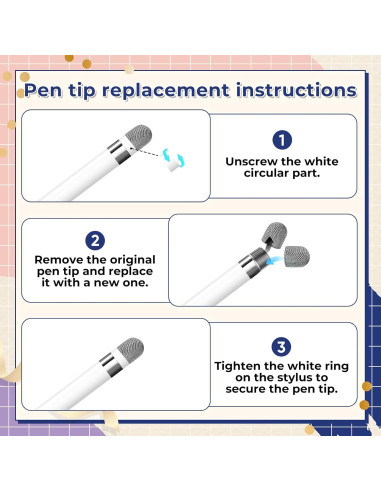 24 Puntas de Estilógrafo Reemplazables Alrhso 5mm y 6mm