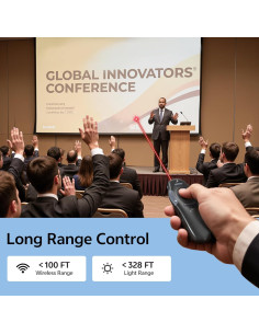 Clicker de Presentación Inalámbrico DONGGUAN WP08-R 4 Unidades USB-C 2