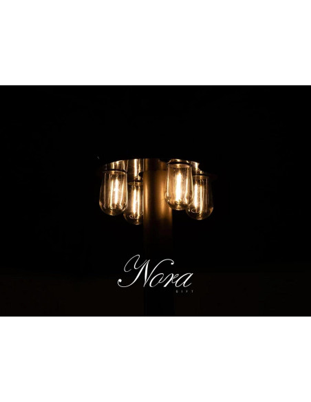 Luz de Paraguas LED Nora Gift - Bombillas Edison, 200 Lúmenes