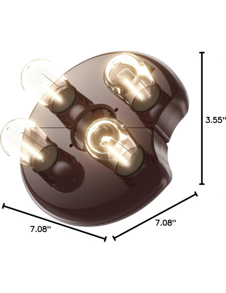 Luz de Paraguas LED Nora Gift - Bombillas Edison, 200 Lúmenes