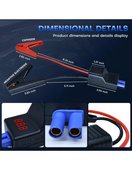 Pinzas de Arranque Inteligente DY Power Sun 1500A 12V