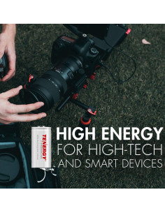 Paquete de 12 Baterías CR123A Tenergy 3V 1600mAh Litio 2