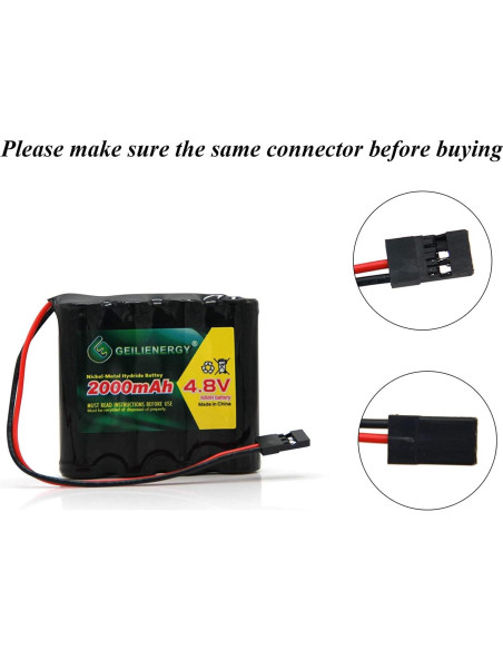 Batería Recargable NiMH 4.8V 2000mAh GEILIENERGY Hitec