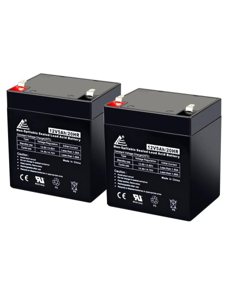 Batería Recargable VRLA AGM 12V 5Ah ExpertPower 2 Pack