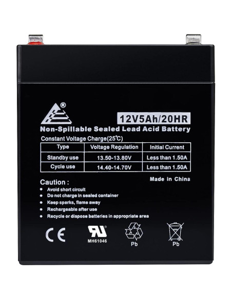 Batería Recargable VRLA AGM 12V 5Ah ExpertPower 2 Pack