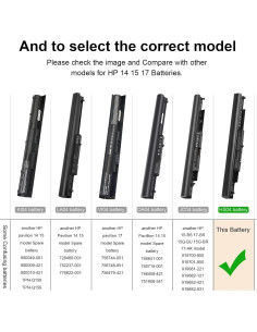 Batería de Laptop Fancy Buying HS04 14.8V 4 Celdas Compatible HP 2